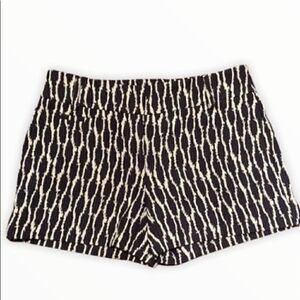 Loft Navy/White Shorts Size 00 Dressy Printed